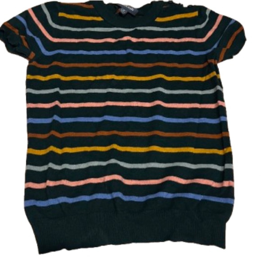 ModCloth striped short sleeve sweater